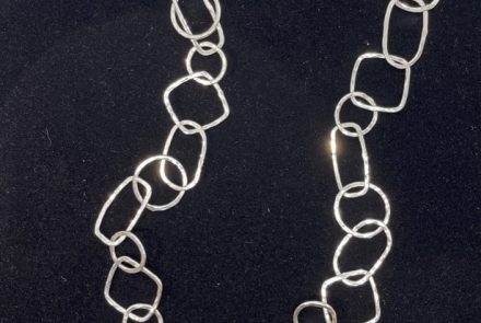 Hammered Sterling Silver Chain