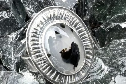 Montana Agate Ring, Size 8