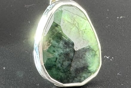 Faceted Emerald Pendant